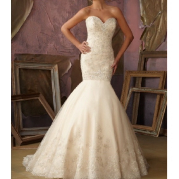 Absolutely Stunning Mori Lee Bridal Gown - Picture 5 of 8